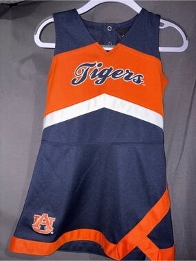 Auburn Tigers Girls' Navy & Orange Cheer Dress